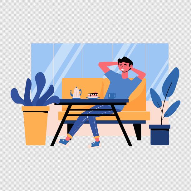 男人餐厅下午茶图片下载