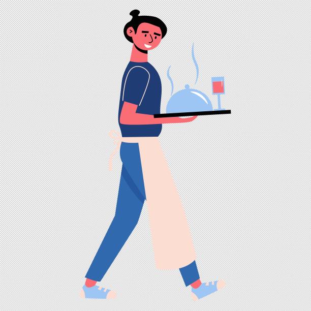 服务员走路上菜图片下载