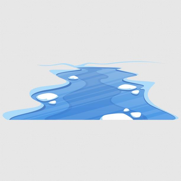 河水溪水冰雪图片下载