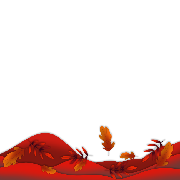 落叶剪纸图片下载