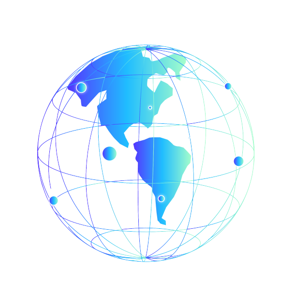 蓝色科技商务地球图片下载