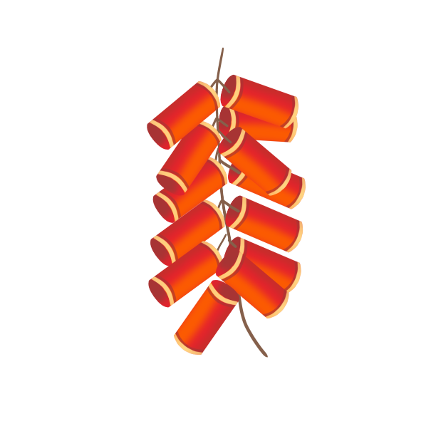 红色鞭炮炮仗素材图片