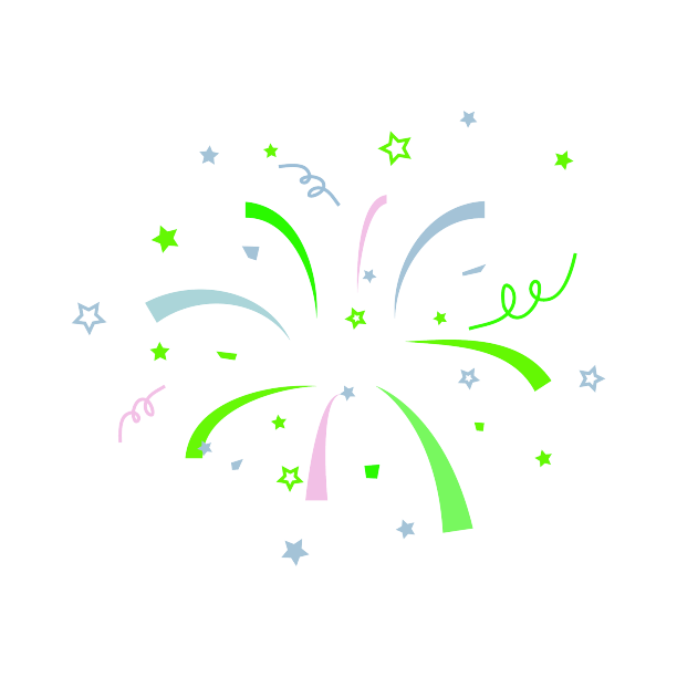 彩色烟花礼花素材图片