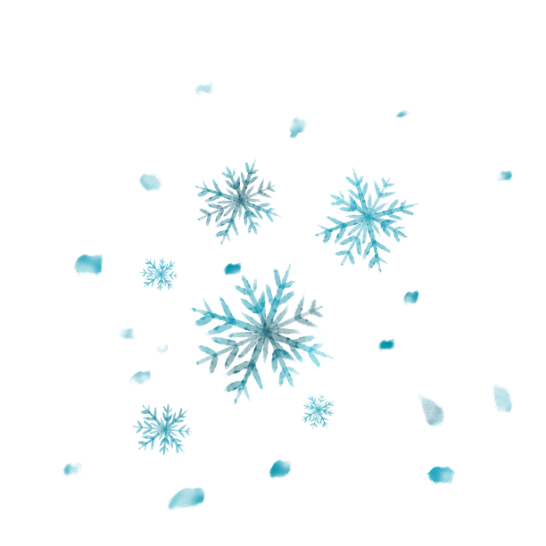 水彩雪花图片下载