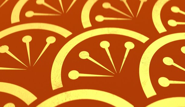 3d渲染中国金色经典吉祥图案中国新年背景微透镜。祝你好运。好运气。春节卷轴图片下载