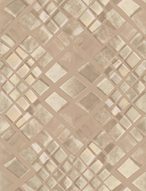 几何米色抽象水彩图案与菱形手图片下载