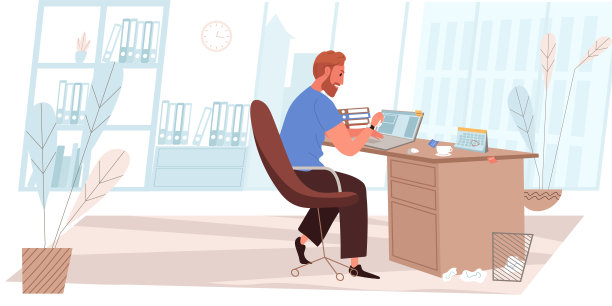 在现代平面设计中截稿人的概念图片下载