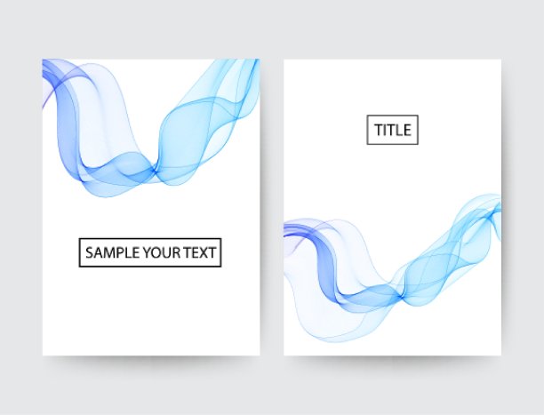 抽象蓝线波背景。矢量模式图片下载