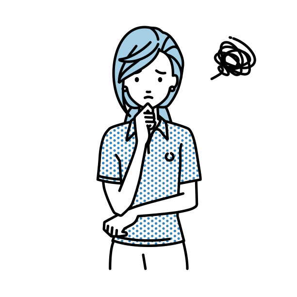 一个穿马球衫的女人用手指托着下巴站不稳图片下载