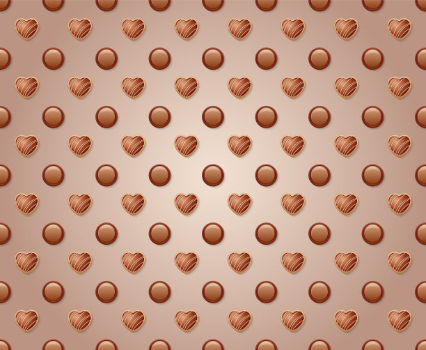 甜蜜的旗帜为情人节，美味的背景图案，矢量插图10eps图片下载