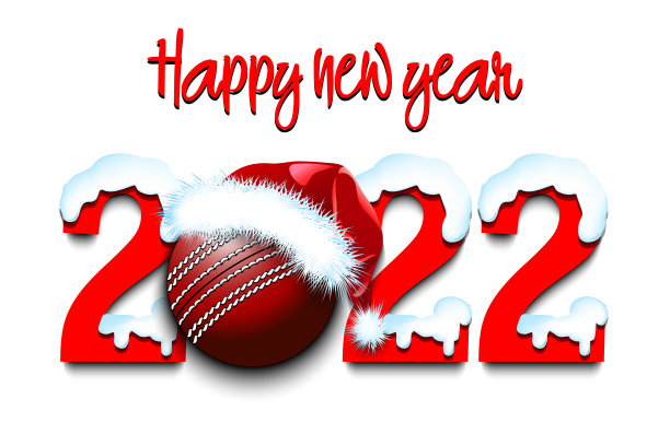 2022年新年快乐，板球快乐图片下载