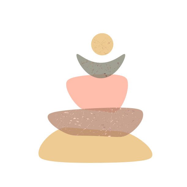 从一个抽象的组成面板与柔和的色调斑点。矢量插图。图片下载