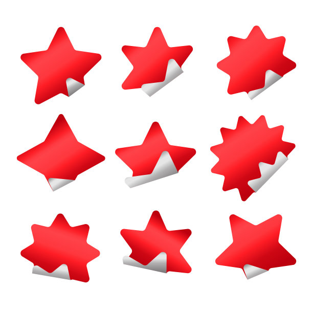 红色贴纸销售网页横幅图片下载