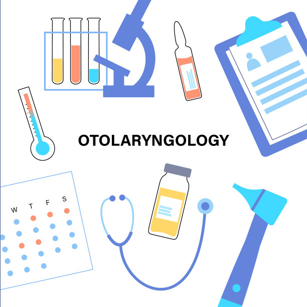 耳鼻喉科学工具的概念图片下载