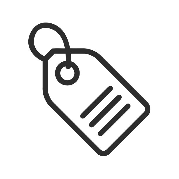 价格标签图标。标签的象征。购物的迹象。图片下载