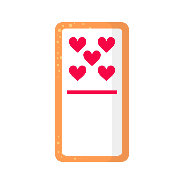 多米诺五由零心骨饼干与心情人节或婚礼。图片下载