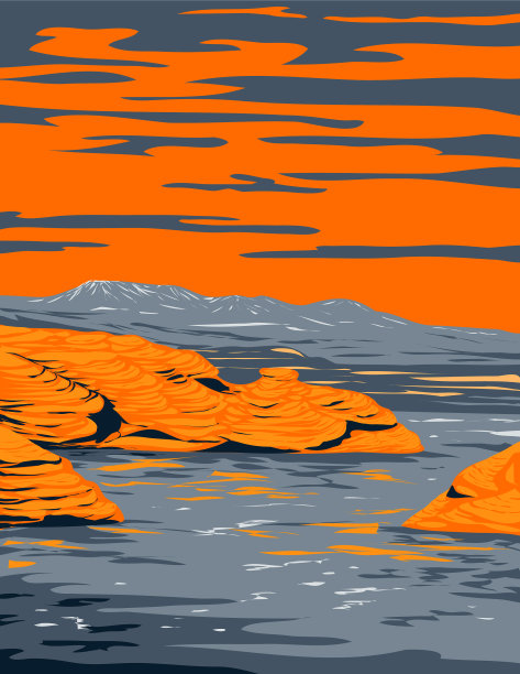 沙空心国家公园与沙山和红色图片下载