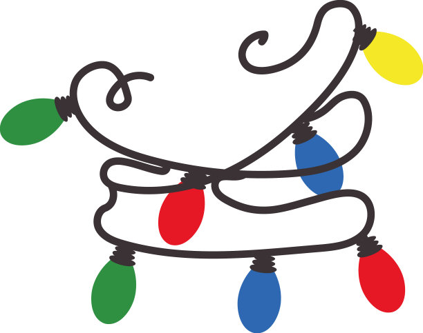 圣诞灯设计图片下载