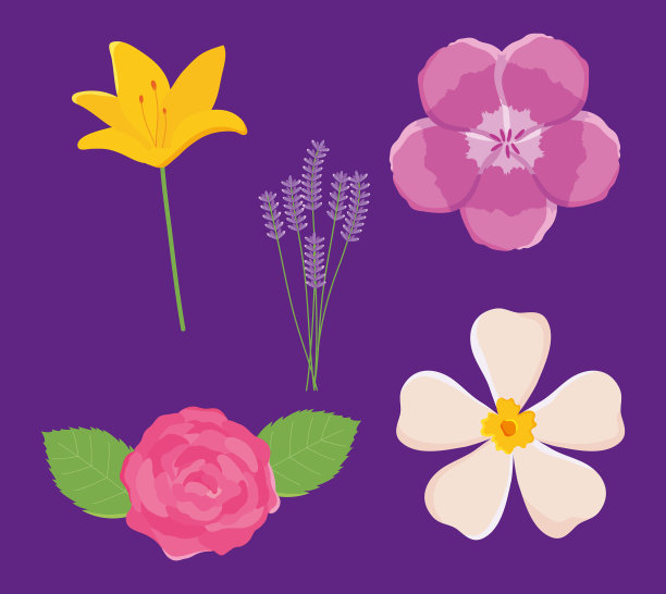 芬芳的花朵图标设置图片下载