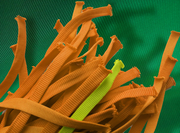 深黄和绿色的绳索材料图片下载