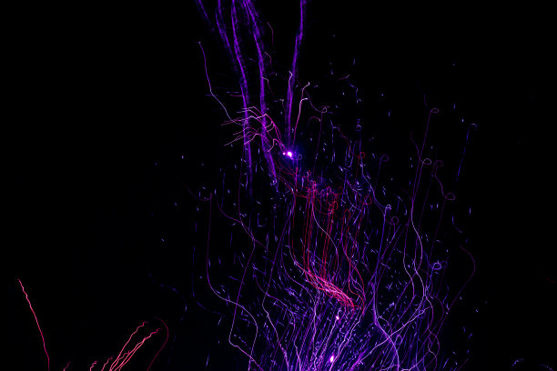 颜色爆炸。抽象光粒子背景。科幻墙纸。图片下载