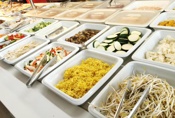 素菜店橱窗餐厅，自助自助图片下载