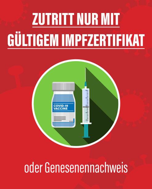 仅凭有效的疫苗接种证书或康复证明，即可使用德语标识或粘贴进入图片下载