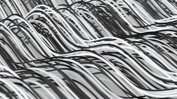 摘要波浪光纤电缆的背景图片下载