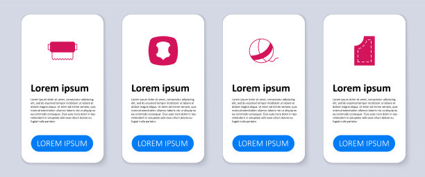 集缝纫花样、纱线、球、皮革和纺织图片下载