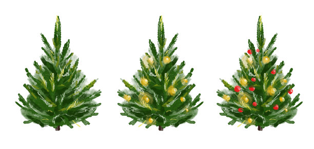 集水彩c，孤立的白色。单独的手绘元素用于印刷，卡片图片下载