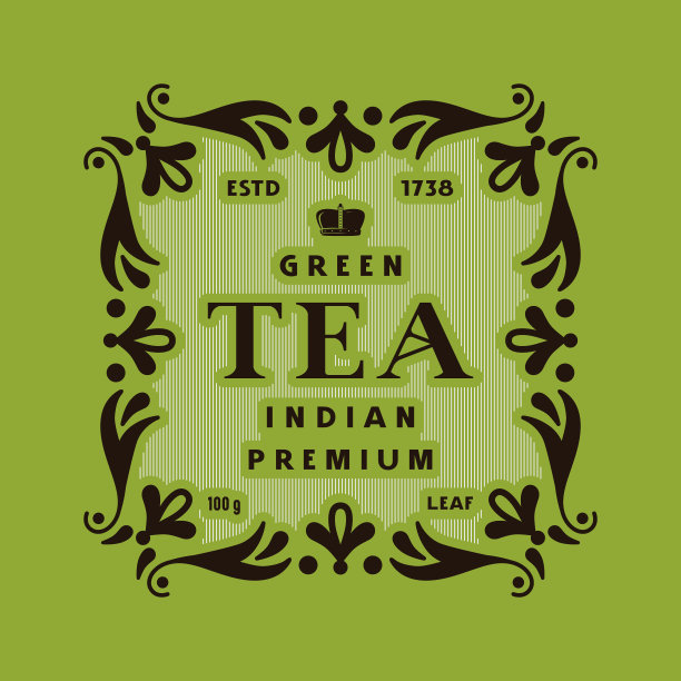 绿茶模板装饰标签图片下载
