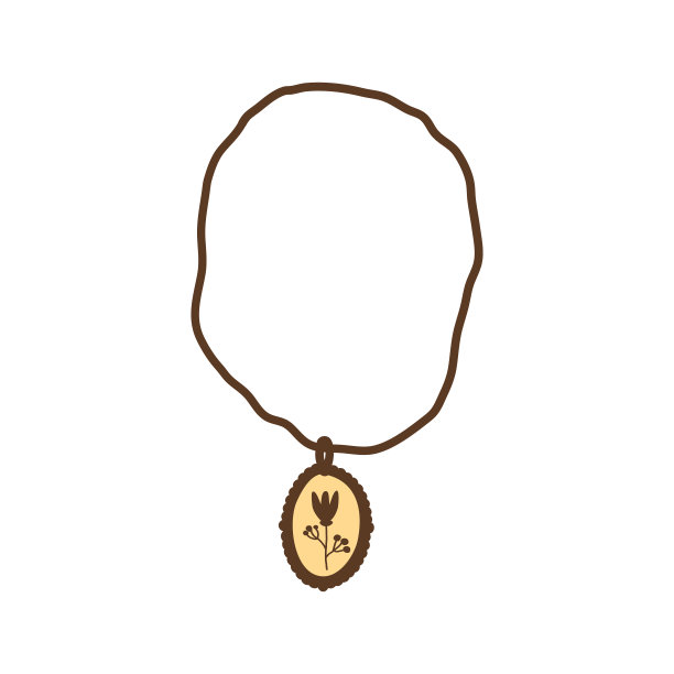 古董金吊坠，古董珠宝图片下载