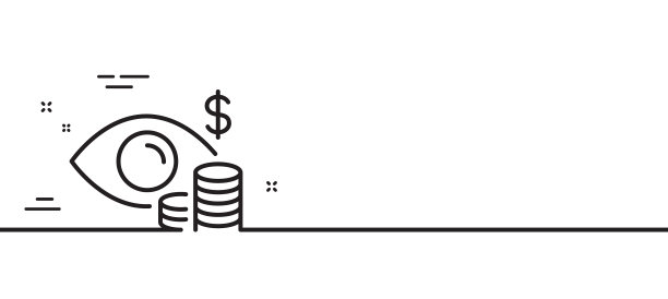 企业愿景会计线图标财务图片下载