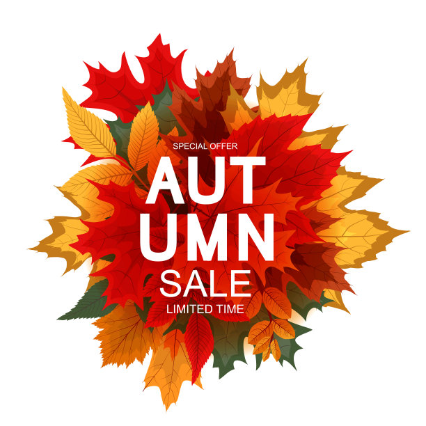 摘要秋季销售背景与下降图片下载