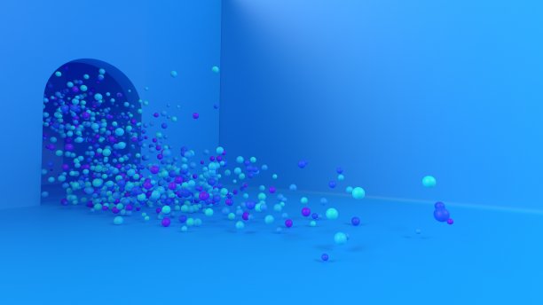 跳跃的形状穿过拱形的门口图片下载