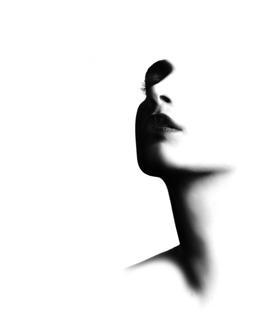 一个年轻美丽女子的艺术画像图片下载