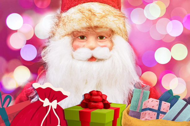 圣诞老人的礼物图片下载