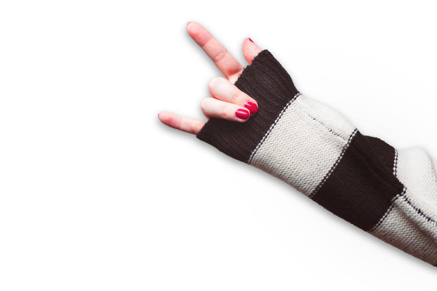 女人的手做着爱的手语。图片下载