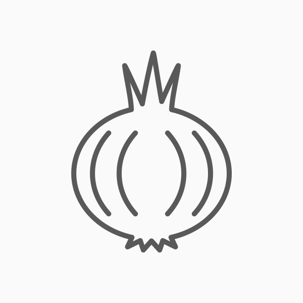 洋葱图标，葱矢量插图图片下载