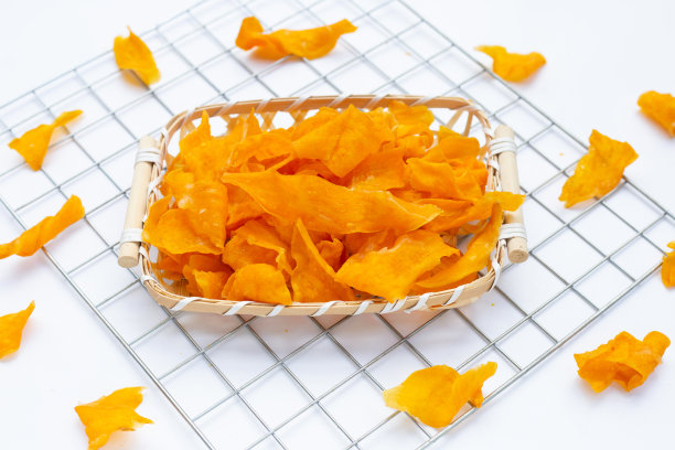 白底红薯片。图片下载