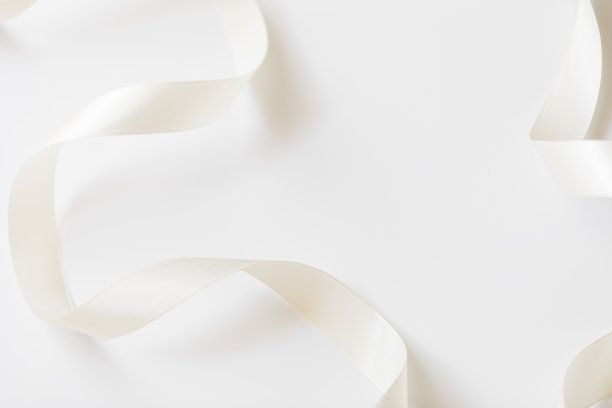 灰色文字位置的白丝带-图像图片下载