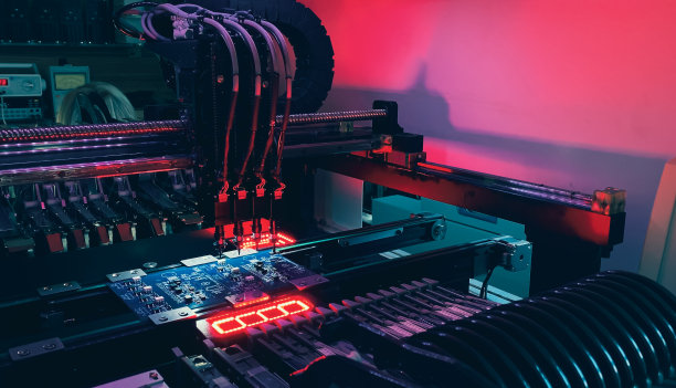 利用SMT取放机自动生产电脑芯片图片下载