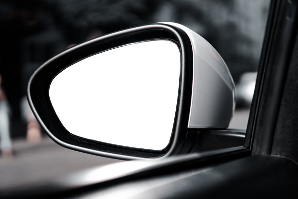 马路上的汽车镜子图片下载