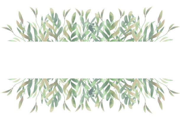 婚礼邀请卡。春天的树叶图片下载