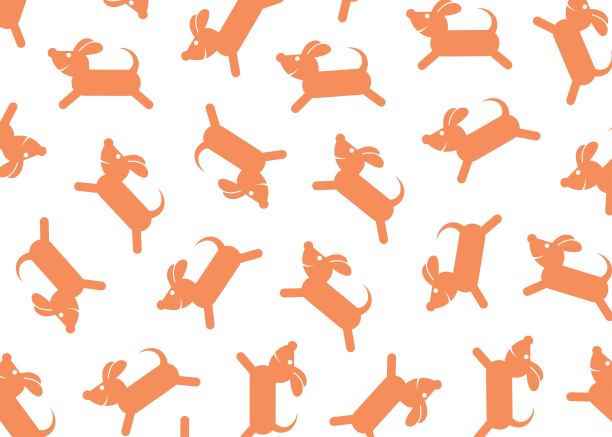 流线型的狗的形象。轮廓。纹理。图片下载