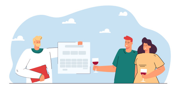 医生给一对幸福的夫妇出具医疗证明图片下载