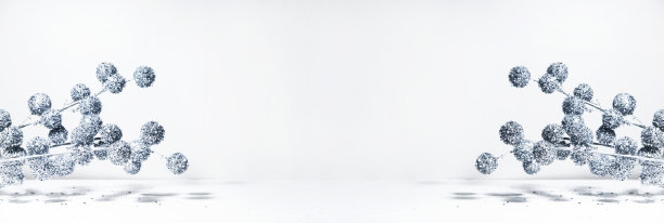 圣诞几何装饰的创意布局与球圣诞树上的白色背景在阳光的光线与阴影。最小的冬季节日，圣诞，新年异域概念与复制空间。圣诞节的旗帜图片下载