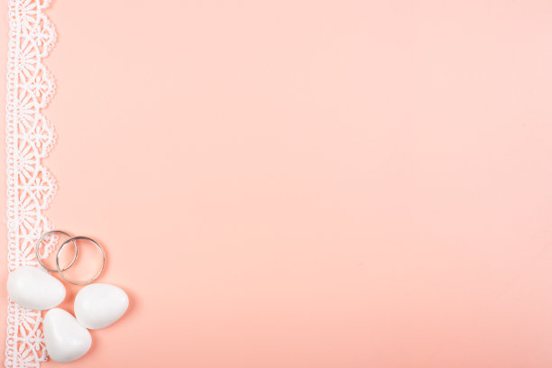 婚礼背景与地方的文字和配件图片下载