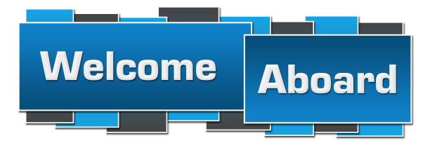 欢迎乘坐蓝灰色水平方框图片下载