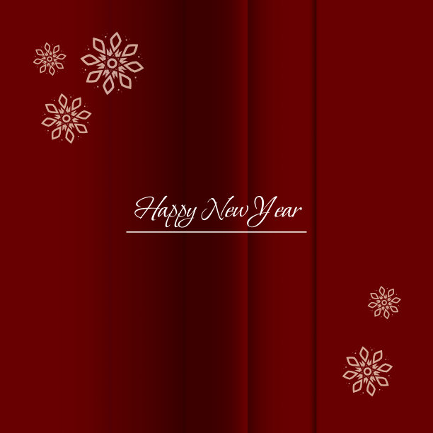 圣诞贺卡带着新年雪白的雪花图片下载